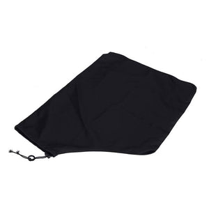 Vinsic Replacement Leaf Blower Vac Bag Storage Bag with Zipper and Adjustable Drawstring, Black, 27 X 22 Inches
