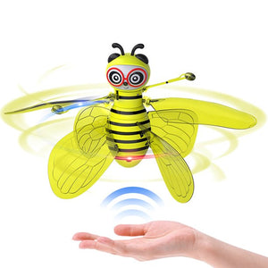 Bee Flying Toy for Kids, Rechargeable Drone Infrared Induction Helicopter with Remote, Boys Girls Christmas Gifts for Indoor and Outdoor