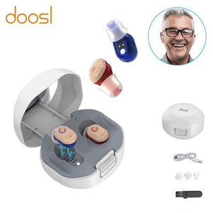 eTopeak Hearing Aids for Ears, 2Pcs Hearing Aids for Seniors Rechargeable Hearing Aids with Noise Cancelling for Mild, Moderate Hearing Loss