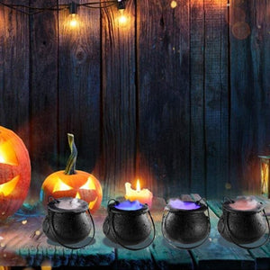 Halloween Mist Maker Fogger, Smoke Fog Machine with 12 LED Color Changing for Halloween Theme Party or Prom Prop, Halloween Fog Machine