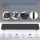 Doosl Bluetooth Sound Bar for TV, New Wall-mounted Home Theater System with Wireless Speaker TV Audio Subwoofer Echo Wall Speaker