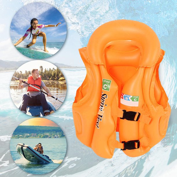 Swim Vest, Vinsic Life Vest For Kids 50 To 90 Lbs, Inflatable Swimming Jackets Suitable For Water Sports Enthusiasts Surfing Boating J03