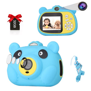 Kids Digital Camera, 20MP Toy Camera with 32GB TF Card and Lanyard, Dual Cameras, Auto Focus, 2" IPS Screen, Support MP3/MP4, Christmas Birthday Gifts for Boys and Girls Age 3-8, Blue