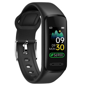 Doosl V101 Fitness Tracker Watch with Heart Rate Sleep Monitor All-Day Body Temperature Pedometer Steps Calories Counter IP68 Waterproof Smart Watch for Teens Women Men Kids, Black