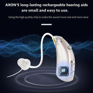Doosl Hearing Amplifier Rechargeable, hearing aids with Magnetic Contact Charging Box for Adults Seniors