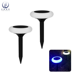 Solar Garden Lights, 2 Pcs Colorful Solar Path Lights