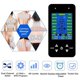 Vinmall 15 Modes 2 Channels Tens EMS Machine Electro Massage Electronic Pulse Muscle Stimulator Pain Relief Device Relax Neck Back Shoulder Leg Soreness