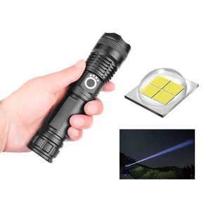 LED Flashlight, 15000 Lumens Rechargeable Waterproof Flashlight with 5 Modes for Hiking, Home,Outdoor Sport,Emergencies(Battery Included)