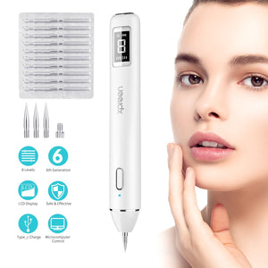 Xpreen Skin Tag Remover Professional Wireless Rechargeable Mole Freckle Mole Remover Pen Skin Tag Spot Eraser Pro Beauty Sweep Spot Pen Kit With LED Screen and Spotlight