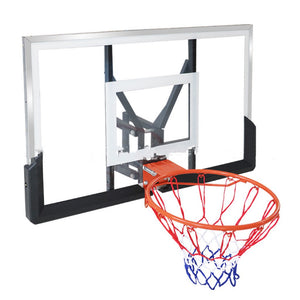 44 x 30'' Large Basketball Hoops Set Wall Mount Basketball Hoops for Kids and Adult with Complete Basketball Accessories Goal Shatterproof Backboard for Indoor and Outdoor