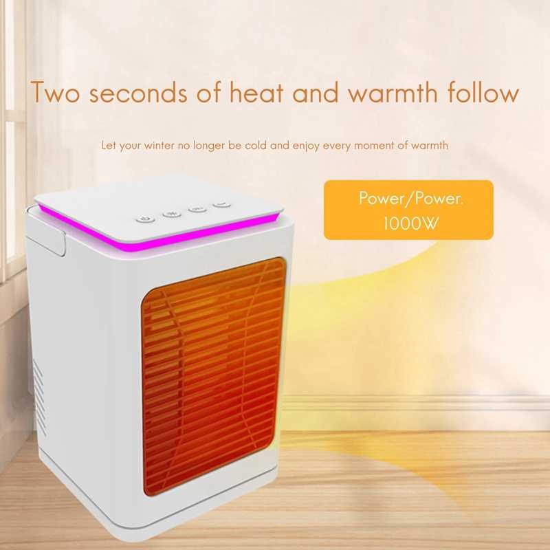 Electric Space Heater Oscillating Beenate Portable Heater Quiet Ceramic Heater Fan for Bedroom Dorm Office Desktop Bathroom & Indoor Use