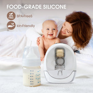 iFanze Breast Pump, Breast Feeding Portable Electric Double Breast Pump Pain Free LED HD Display 2 Modes and 9 Levels, Ultra-Quiet Rechargeable Milk Pump, BPA Free