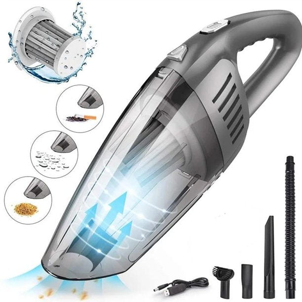 Beenate Handheld Vacuum Cordless, 7KPA Powerful Cyclonic Suction Vacuum Cleaner, Portable Quick Charge Hand Vacuum with Washable HEPA Filter for car