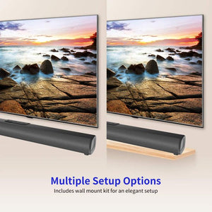 50W Sound Bars for TV, Bluetooth 5.0 TV Sound Bar with Subwoofer, Optical/AUX/USB/ARC HDMI Soundbar