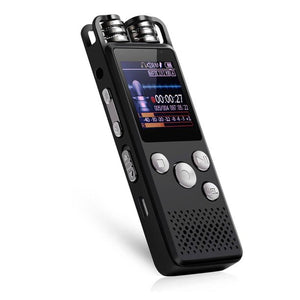 8GB Voice Recorder, USB Rechargeable Audio Recorder with Playback Spy Voice Activated Dictaphone for Meetings Lectures Interviews Classes