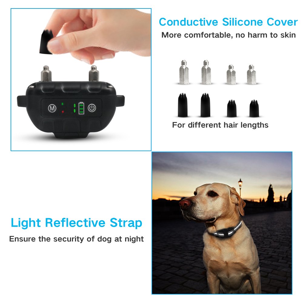 vinsic Anti Barking Device Rechargeable, Vinsic Automatic Bark Collar, Medium & Large Dogs
