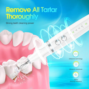 Electric Dental Calculus Remover,Calculus Plaque Remover,Tooth Polisher,with 5 Adjustable Modes,Teeth Cleaning Tool Kit