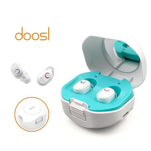 Doosl Hearing Amplifier Aid Rechargeable Digital Personal Sound Amplifier Devices Ite for Adults, Inner-ear Hearing Aids with Charging Box for Seniors