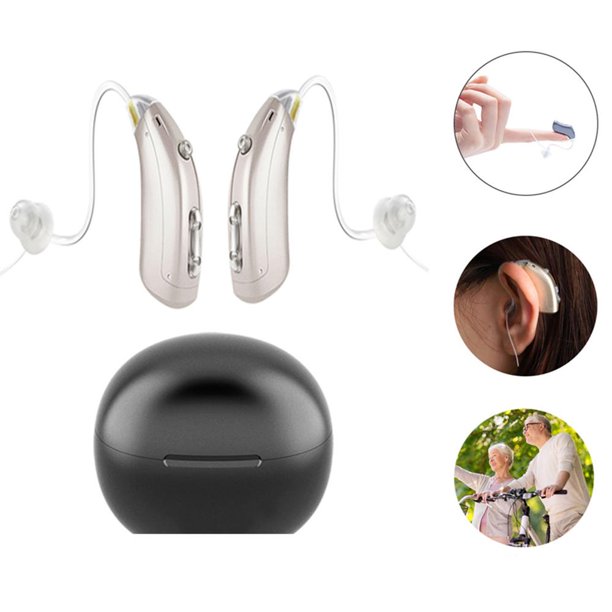 Hearing Aids for Ears,2PCS Rechargeable Hearing Aids For Seniors ,Audio Sound Amplrifie For Ears Devices With Volume Control
