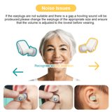 Vinmall 1Pair Digital BTE Hearing Aid Hearing Loss Invisible Ear Aids High Power Amplifier Sound Enhancer for Seniors