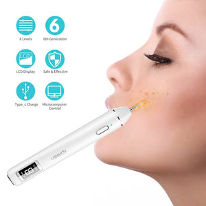 Xpreen Dot Mole Remover Pen,Skin Tag Remover Dark Spot Remover Freckle Tattoo Wart Mole Removal Tool With LED Screen and Spotlight