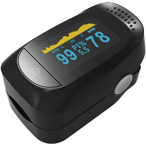 Vinmall Fingertip Pulse Oximeter Machine with Dual Color OLED, SpO2 Oxygen Levels, Heart Rate, Perfusion Index Monitor