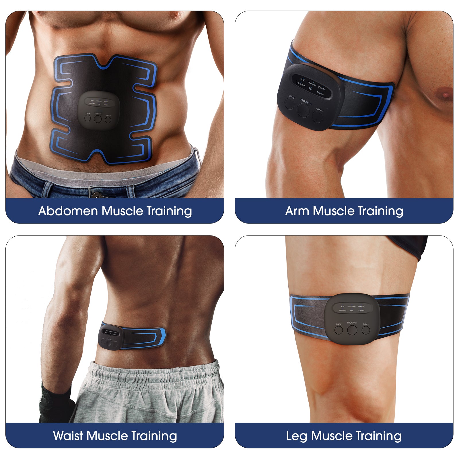Abdominal EMS ABS Muscle Stimulator Belt Home Fitness Toning Belly Waist  Trainer