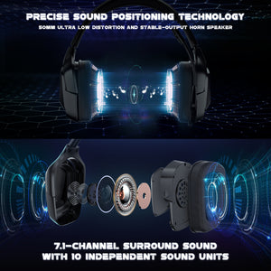 Gaming Headphones for Pc, Headphones for Xbox Bass Surround, with Noise Cancelling Gaming Headphone, PC Stereo Earphones Headphone, with Mic For , LED Lights