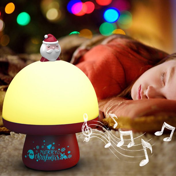 Christmas Lightshow Projection Cooseas Night Light for Kids, Santa Claus Starry Sky Rotating LED Star Projector Built-in Songs