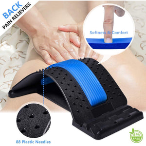 Back Stretcher, Arched Lumbar Back Stretcher for Pain Relief, Lower Back Stretcher, Multi-Level Lumbar Back Device, Spine Deck Back Stretcher for Sciatica Herniated Disc Scoliosis Spinal Stenosis