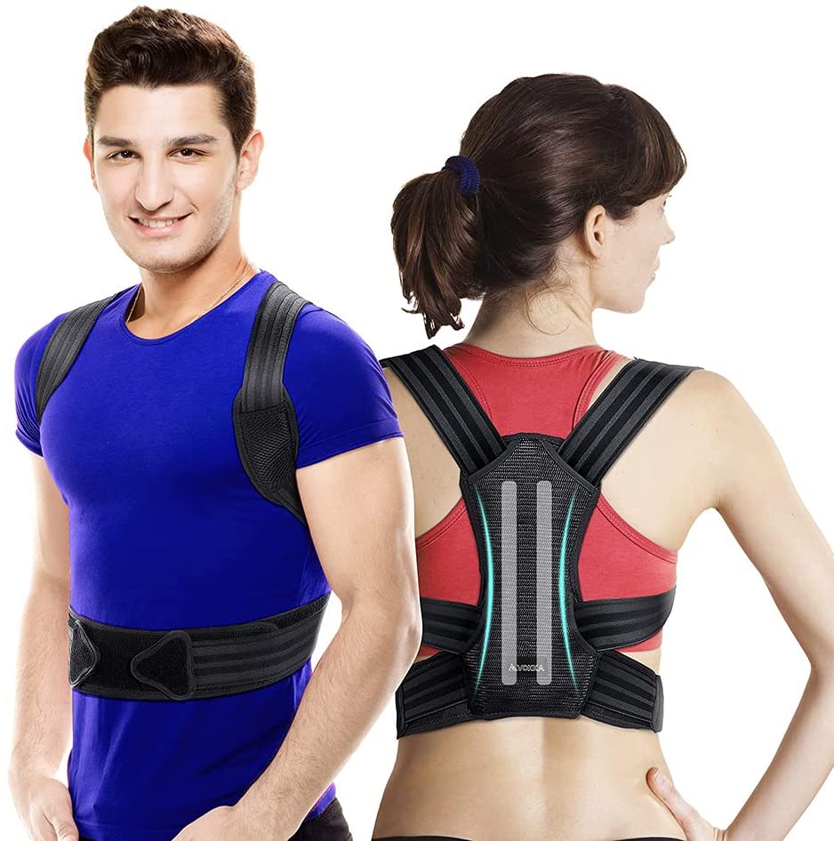Vinmall Posture Corrector For Men and Women,Back Straightener,Adjustable Back Straightener and Providing Pain Relief from Neck,Improves Posture and Provides Back Support,L