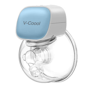 Vinmall Hands-Free Breast Pump, Electric Portable Wearable Breast Pump , Spill-Proof Ultra-Quiet Pain-Free Breast Pump With 2 Mode And 5 Levels, Blue, 0.94inch And1.06inch Flange, J341