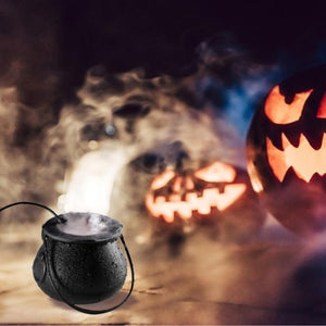 Halloween Mist Maker Fogger Fog Machine with 12 LED for Halloween Party Decoration