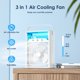 Portable Air Conditioner Fan, Mini Evaporative Desktop Air Humidifier Misting Cooler Fan for Room Home Office