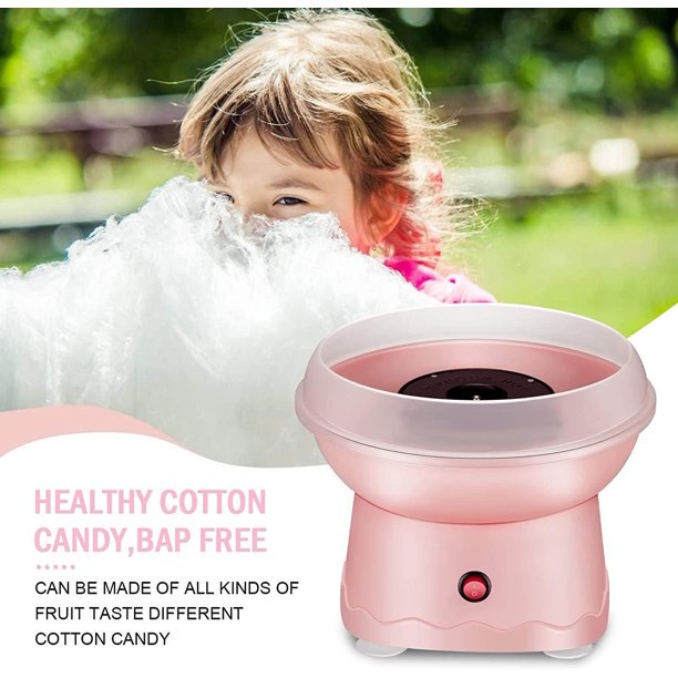 Cotton Candy Machine,Cotton Candy Sugar Floss Maker with Red Vintage Design,Homemade Candy Sweets for for Birthday Parties,Includes 10 Candy Cones & Scooper,Food Grade Material