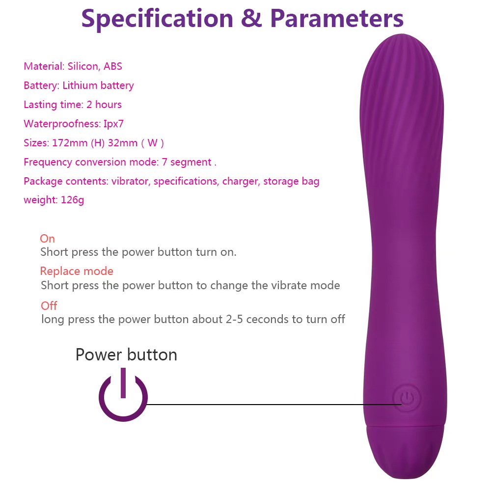 VESSTT G Spot Vibrator, Rechargeable Clitoral Stimulator Adult Sex Toys for Women, Purple