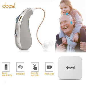 Hearing Amplifiers of Seniors, Noise Reduction, Rechargeable Personal Sound Amplifiers Device for Seniors and Adults, Voice Enhancer Aids with Volume Control