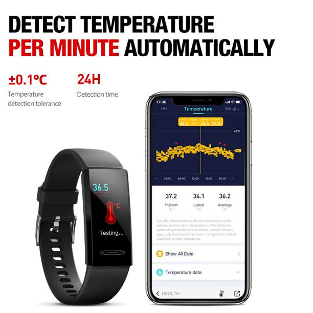 Doosl Smart Watch, Fitness Tracker for Android &iPhone, Fitness Tracker with Heart Rate and Sleep Monitor, Activity Tracker with IP68 Waterproof Pedometer Smartwatch with Step Counter for Women Men