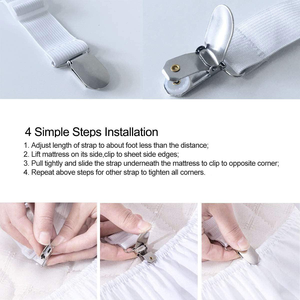 3 Clips Bed Corner Holder Bed Sheet Fasteners Mattress Cover Clips