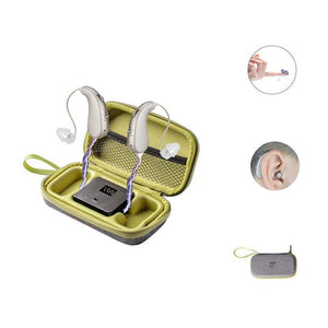 2PCS Hearing Aids for Ears, Hearing Aids for Seniors Rechargeable Hearing Amplifier with Noise Cancelling for Adults Hearing Loss, Digital Ear Hearing Assist Devices with Volume Control(Fleshcolor)