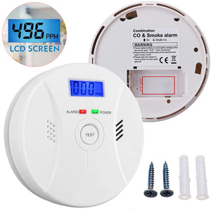 iFanze Carbon Monoxide and Smoke Alarm, iFanze Smoke Detector and Carbon Monoxide Detector with LCD Display