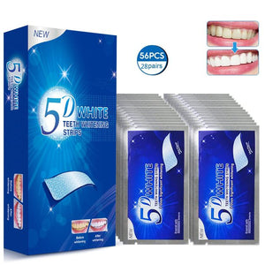 Xpreen 5D Teeth Whitening Strips, 56 pcs Safe and Effective Teeth Whitening Kit, Whitestrips Reduced Teeth Sensitivity and Help to Remove Smoking Coffee Wine Stain