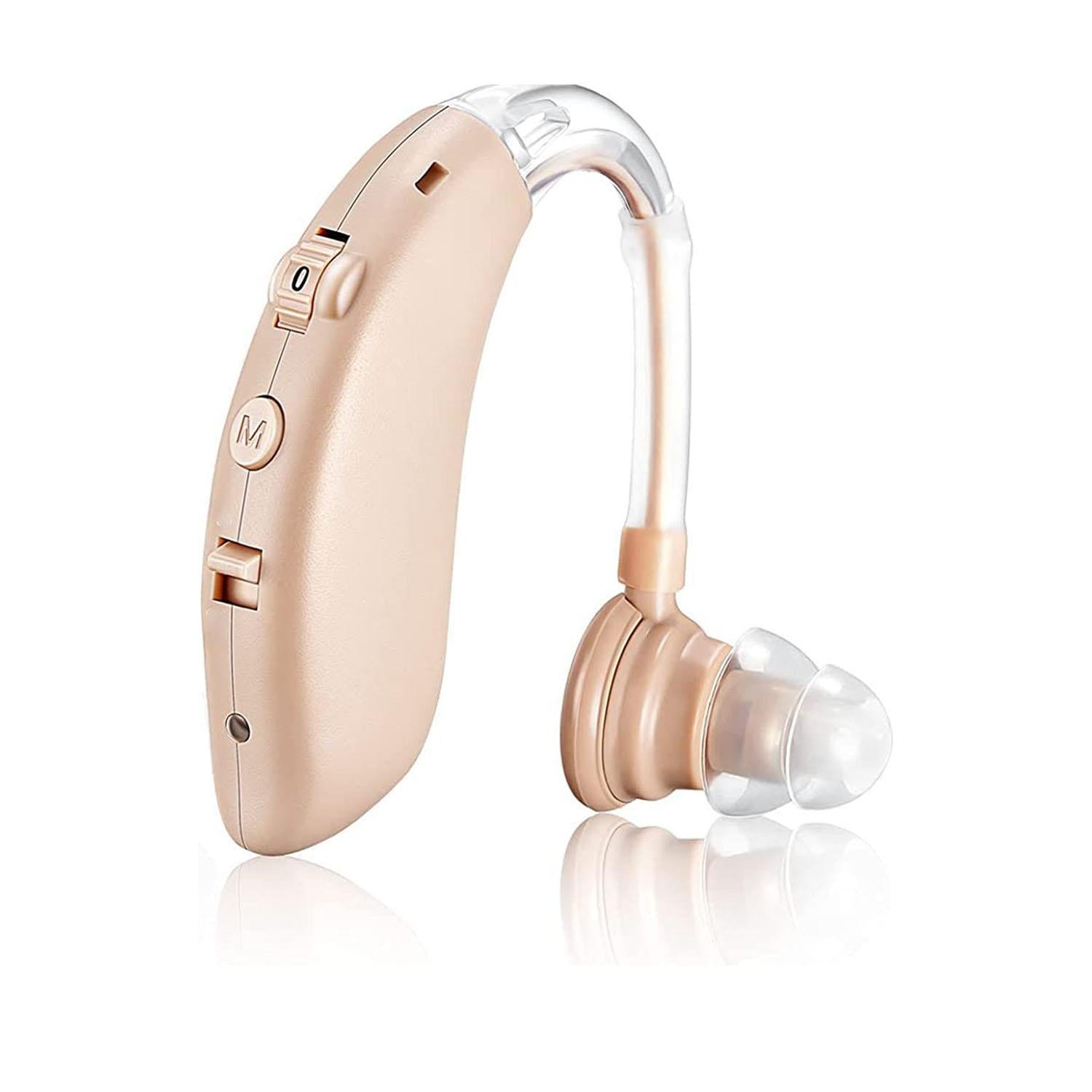 Doosl Hearing Aids for Seniors, Behind the Ear Sound Amplifier, Enhances Speech and Audio Sound Amplifier, for Adults and Seniors, Beige