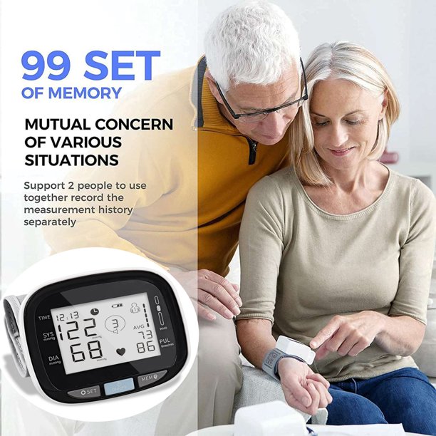 Xpreen Wrist Blood Pressure Monitor, Blood Pressure Cuff with USB Charging, Automatic Digital Home BP Monitor Cuff - Accurate, Adjustable Cuff, Intelligent Voice - Irregular Heartbeat & Hypertension Detector