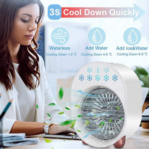 Beenate Portable Air Conditioners, Rechargeable Personal Air Conditioner Fan Mini Evaporative Air Cooler